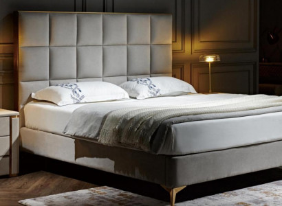 Bed 2x Nightstand 3-piece Bedroom Set Designer Luxury Group New Suite
